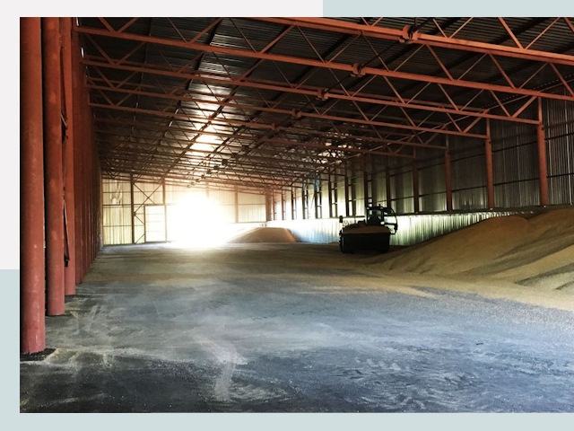 Строительство зернохранилищ в Апшеронске