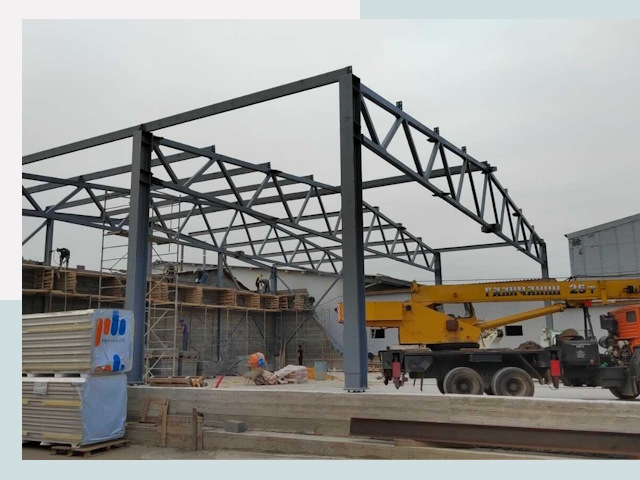 Строительство цехов в Апшеронске