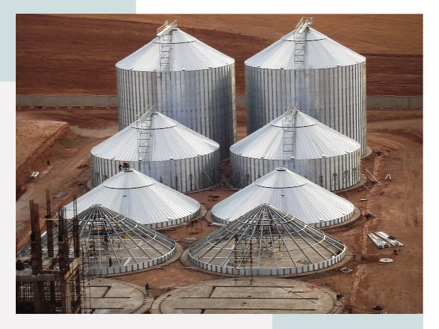 Строительство зерновых силосов в Апшеронске