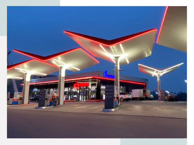 Навесы для АЗС в Апшеронске