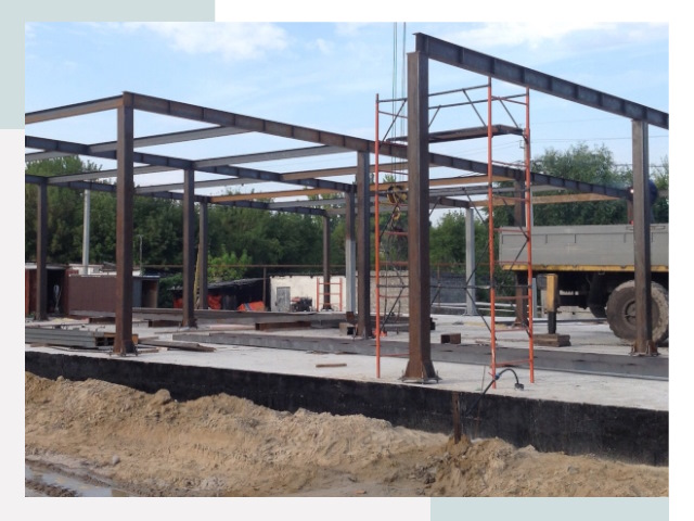 Фундамент для ангаров в Апшеронске