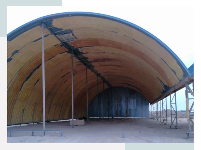 Реконструкция ангаров в Апшеронске