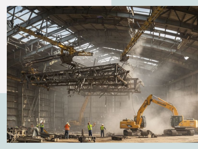 Демонтаж ангаров в Апшеронске от 615 руб. за м²