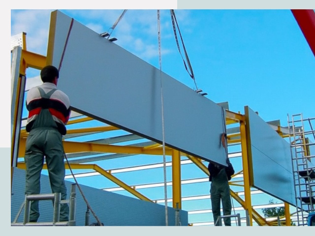 Монтаж сэндвич-панелей в Апшеронске от 615 руб.